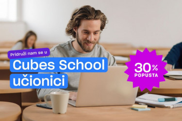 Uloži u novu karijeru - prijavi se za Cubes IT School učionicu uz 600 evra uštede!